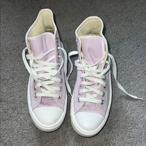 Light Purple High-Top Sneakers